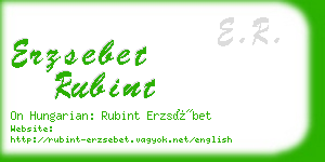 erzsebet rubint business card